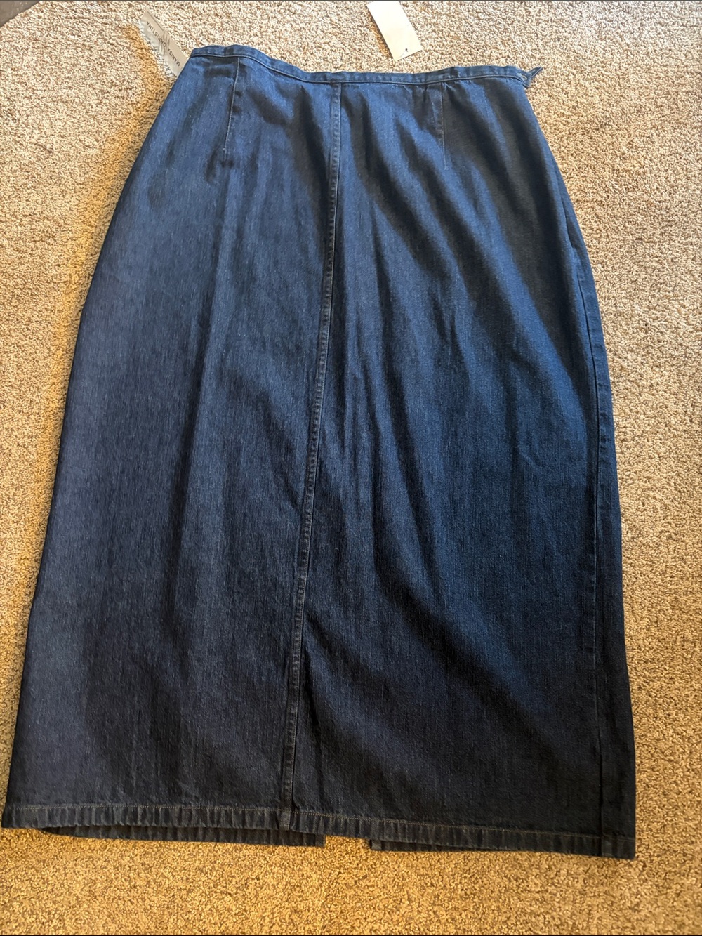 NWT!! Marisa Christina Dark Blue Denim Midi Skirt